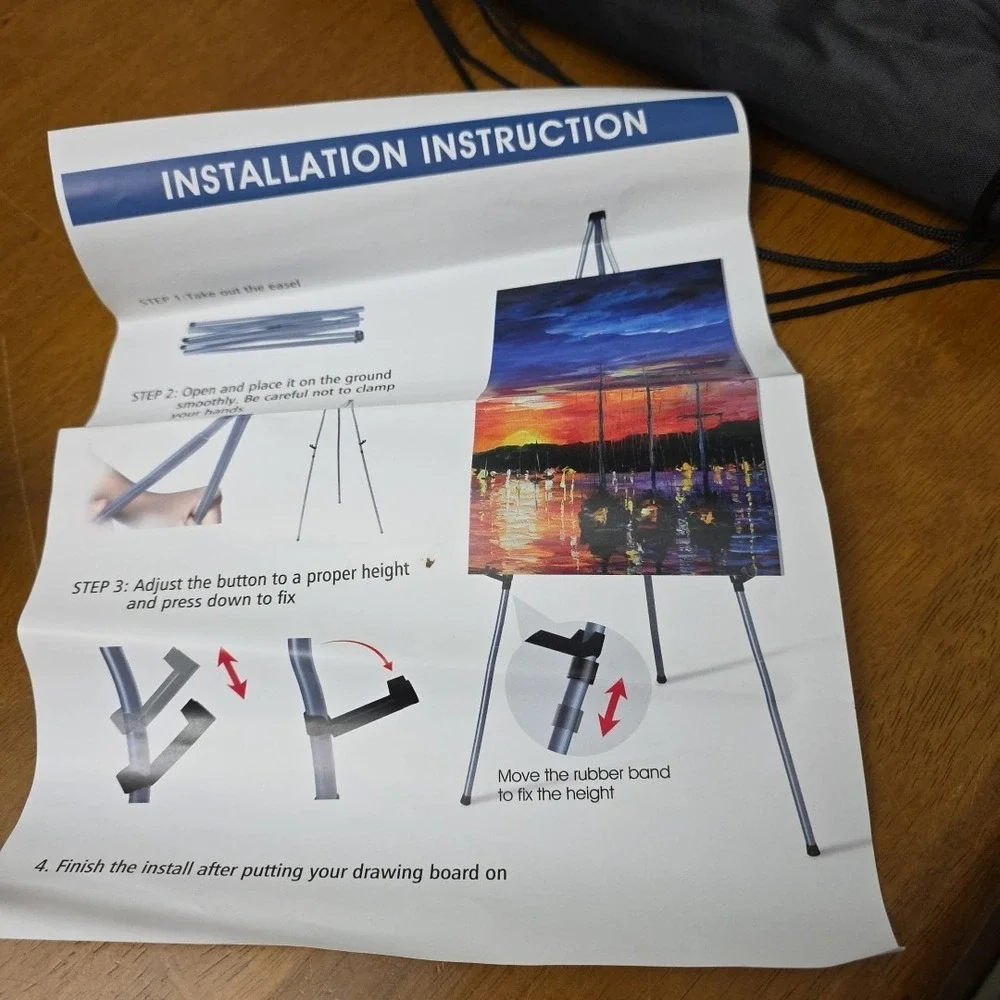 SunyesYoon Display Silver‎ Easel Stand - Artist Instant Tripod 2 Pack Foldable